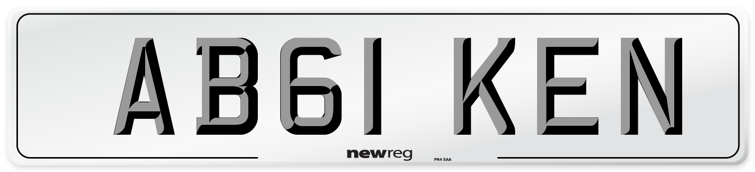 AB61 KEN Number Plate from New Reg
